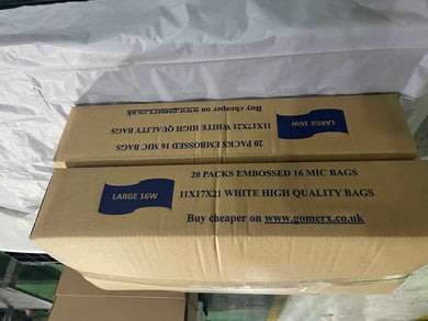 LARGE 16W, 11X17X21, large bags, 16 mic, 20 pack, OWN IMPORT